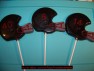 1419 Football Helmet Chocolate or Hard Candy Lollipop Mold
